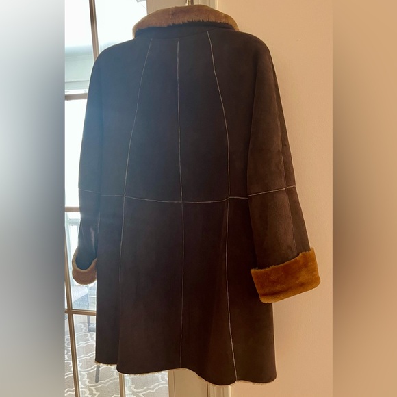 Opifix women’s shearling sheepskin coat, made in Italy. Size EU 40- US 8/10 - Picture 6 of 14